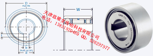 GMNFN453M單向軸承圖紙