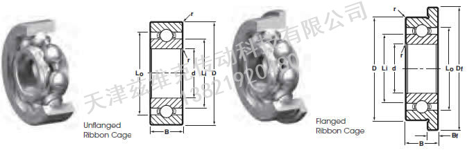 NHBB SSL-1050 深溝球軸承圖紙