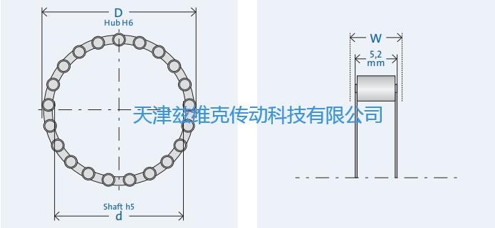 GMNRL468-4單向軸承圖紙