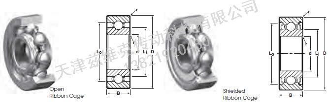 NHBB SSR-1905 深溝球軸承圖紙