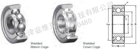 NHBB SSR-2ZZ 深溝球軸承圖紙