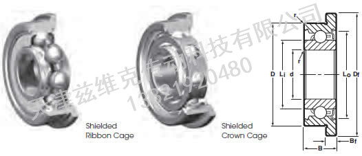 NHBB SSRIF-618ZZ 深溝球軸承圖紙