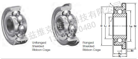 NHBB SSRI-3332ZZEE 深溝球軸承圖紙