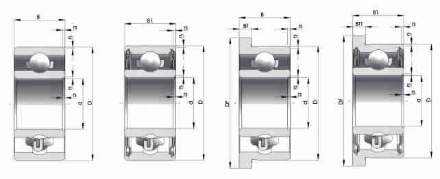 德國HQW深溝球軸承R156圖紙