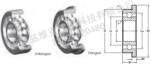 NHBB SSRI-3332F 深溝球軸承圖紙