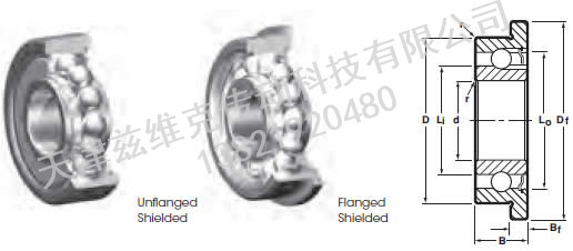 NHBB SSRI-518ZZF 深溝球軸承圖紙