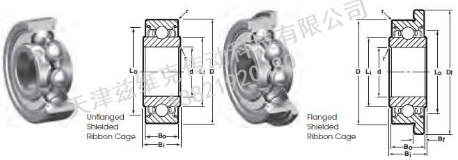 NHBB SSRIF-518A91 深溝球軸承圖紙